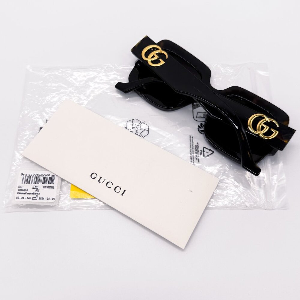 NEW GUCCI GG1547S 002 HAVANA WOMEN SUNGLASSES GUCCI - Picture 13 of 14